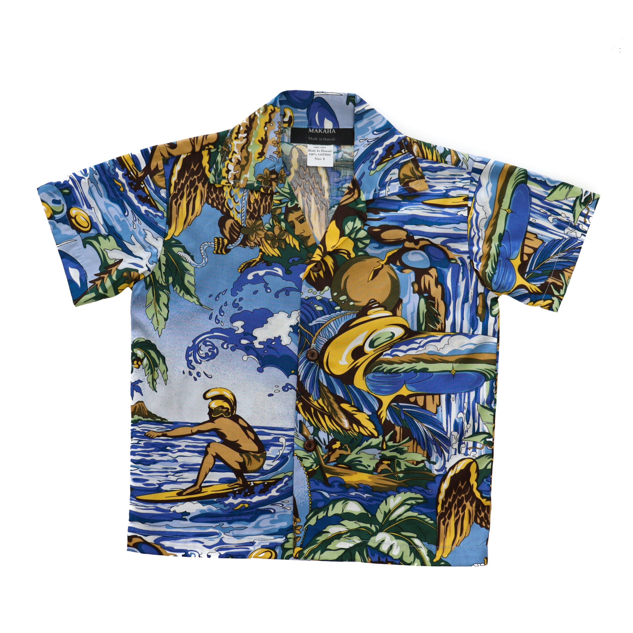 Boys Cotton Aloha Shirt - Exotical